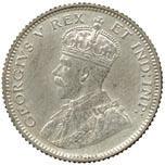 3619 East Africa and Uganda Protectorates, George V, Silver Matte Proof 25-Cents, 1914H (KM