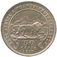 Silver 50-Cents, 1910 (KM 4).