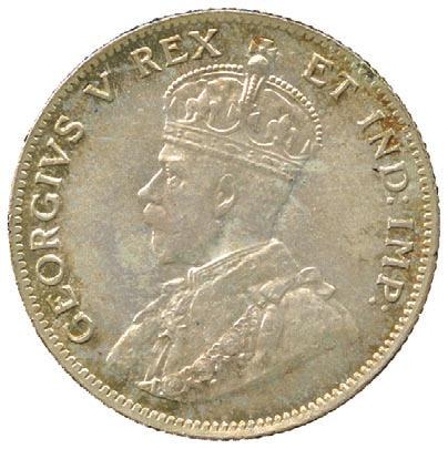 3632 George V, Silver Specimen 50-Cents/Shilling, 1920H, one year type (KM 16).