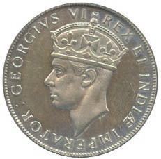 3645 3646 3645 Silver Proof Shilling, 1942H (KM 28.1).