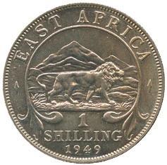 3653 Cupro-nickel Proof Shilling, 1949 (KM 31).