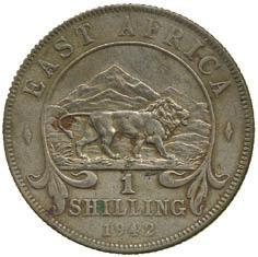 3670 Silver Error Shilling, 1942H,
