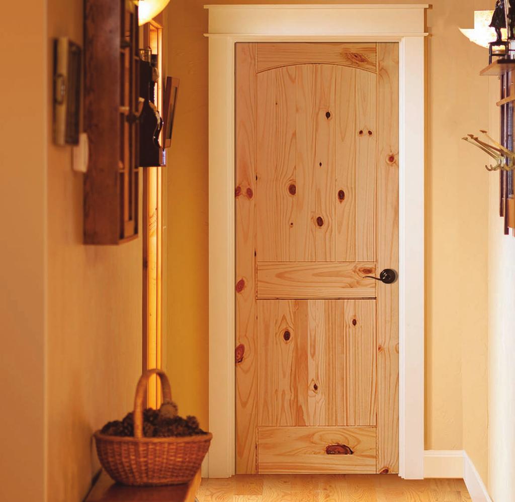 KNOTTY PINE INTERIOR DOORS KP22V Reeb Specialty Products Knotty Pine Knotty Pine is a beautiful rustic wood. Knots, mineral streaks and color variations add to its natural beauty.