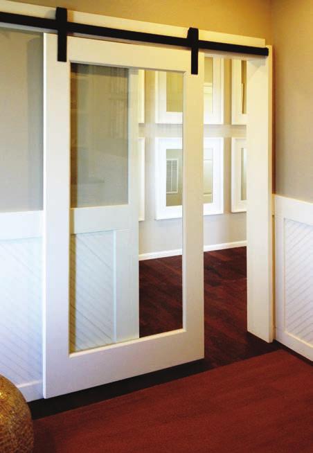 Hardware - Page 62-63 Karona MPR8001 with Barn Door hardware THICKNESS More information at your fingertips for every door layout This layout is used consistanly throughout our catalog to help you