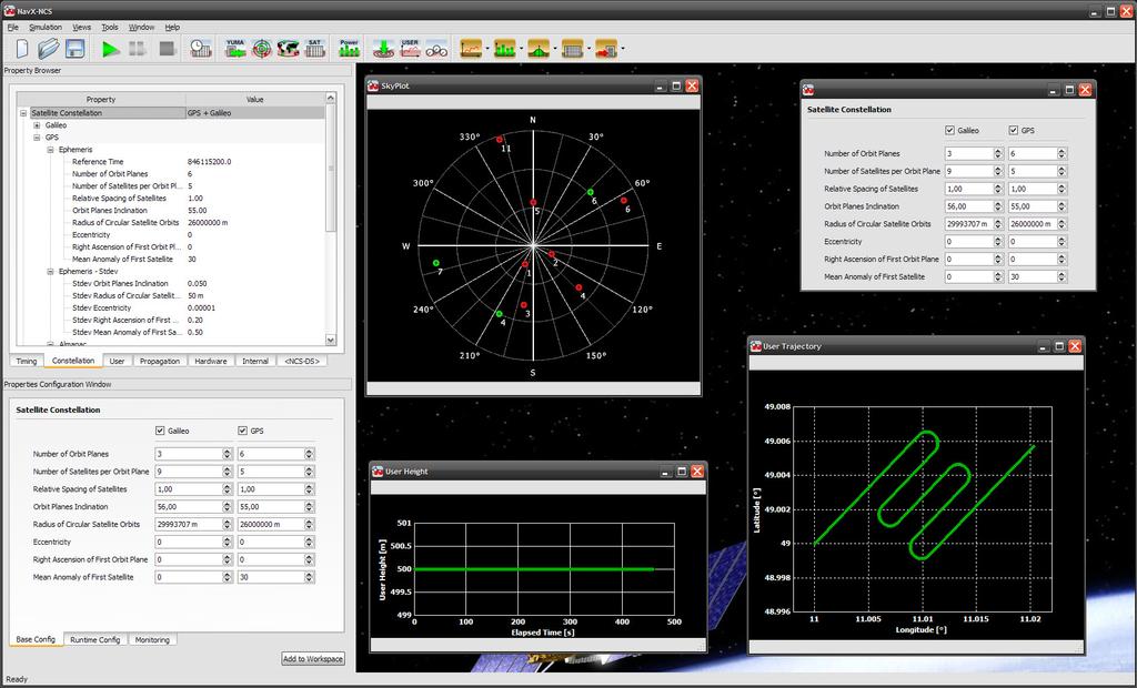Figure 4: Graphical user interface of the NavX -NCS Control Center software.
