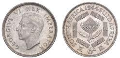 [3]. Practically as struck 90-120 2170 Sixpence, 1941 (Hern S178; KM. 27).