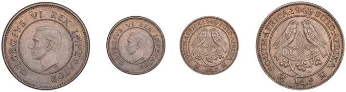 2189 Halfpence (7), 1937, 1939-44 inclusive (Hern S58, 60-5; KM. 24) [7].