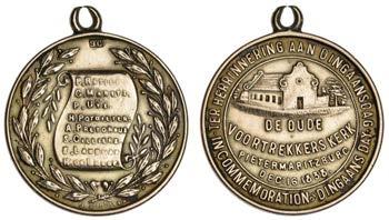 Very fine 40-60 The Society, which still flourishes, was established in 1831 and is the oldest agricultural society in South Africa 2234 Dingaan s Day, a gold medal by J.