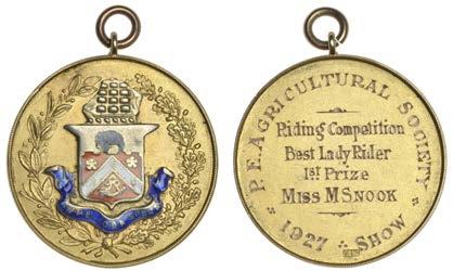 de Krielen, 5 Mile Cycle, 12 Min 26 1/5 Sec, 1914), hallmarked Birmingham 1914, 26mm, 15ct, 11.5g. Very fine 150-200 2254 Nyasaland, Chief s Badge, a glazed oval badge by W.
