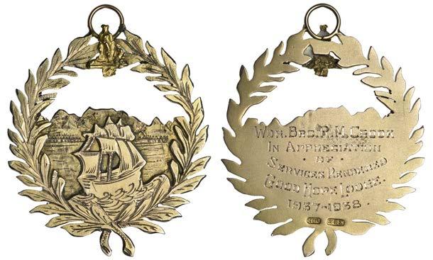 wreath, all named, various recipients, 1925-30, all 46mm; together with a bronze medal for the Royal Agricultural Society of Natal [6].