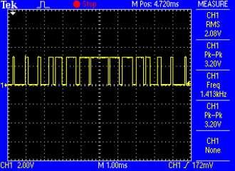 technic improve the efficiency of the ytem and reduce the temperature. The output of SPWM from Microcontroller can be een in Fig.9. Thi SPWM have.08 Vrm, 1.