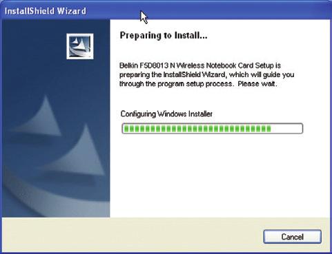 Inštalácia a nastavenie karty B.3 InstallShield Wizard spustí inštaláciu. 1 2 B.