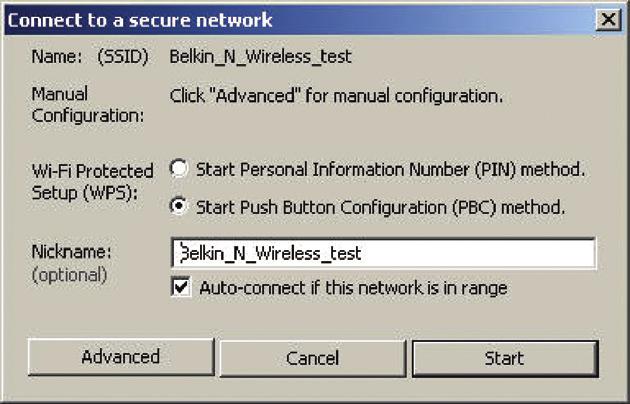 Použitie nástroja Belkin Wireless Networking Utility Zmena nastavení bezdrôtového zabezpečenia Vaša sieťová karta Belkin N Wireless pre notebooky podporuje pokročilé bezpečnostné technológie vrátane
