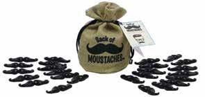 Sack of Moustaches GT-4147 Ages 8+ 1-8 Players Using only one hand, pick up one moustache by