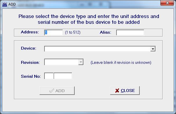 Chse ADD FROM DEVICE LIST t select a device frm the currently listed devices r chse ENTER DEVICE SERIAL NUMBER t select