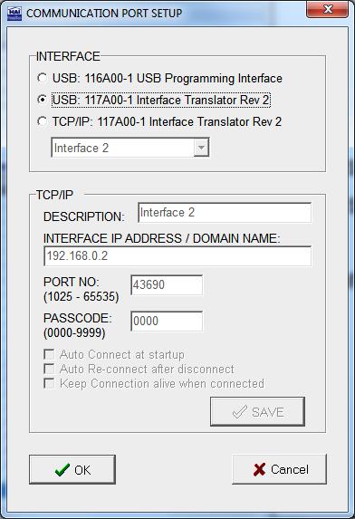 3. USB Gateway Setup The USB Gateway is always active (enabled) n the Interface Translatr. N further setup prcedure is required n the Interface Translatr.