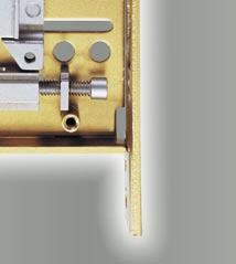 AUXILIARY LATCHBOLT The 40H Mortise Lock is about making handing changes easier.