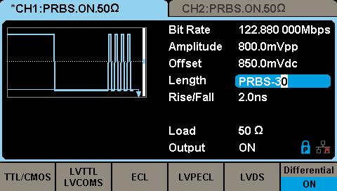 Preset common logic levels such as TTL, LVCMOS,