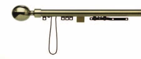 Code Corded Pole Ranges Size Burnished Brass (BNSB) Brushed Silver (BSV)