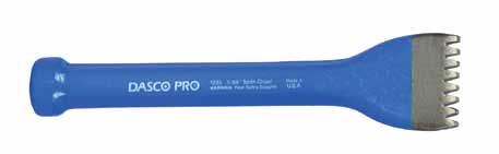 Flat Utility Chisels The DASCO PRO Flat Utility chisel is used for cutting metal and other materials softer than the heat-treated cutting edge.