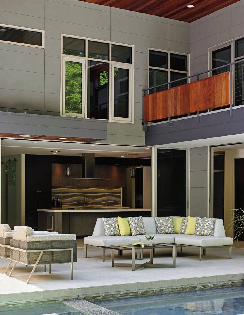 Sophisticated outdoor living spaces have become a tour de force