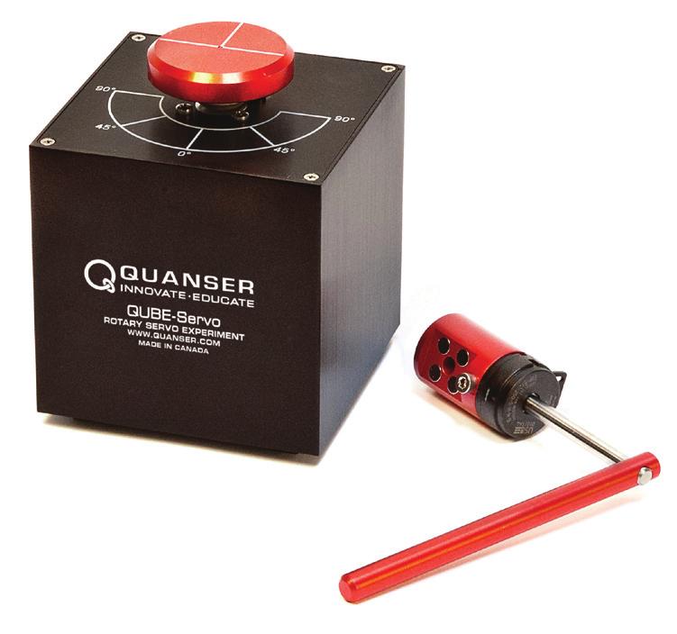 QUBE -Servo Low cost, self-contained servomotor solution for undergraduate labs Quanser quality and precision at AN affordable price The Quanser QUBE -Servo is a fully integrated controls lab