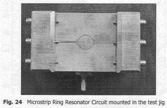 10A Measurement of resonance characteristics of a microstrip ring resonator and determination of dielectric constant of the substrate.