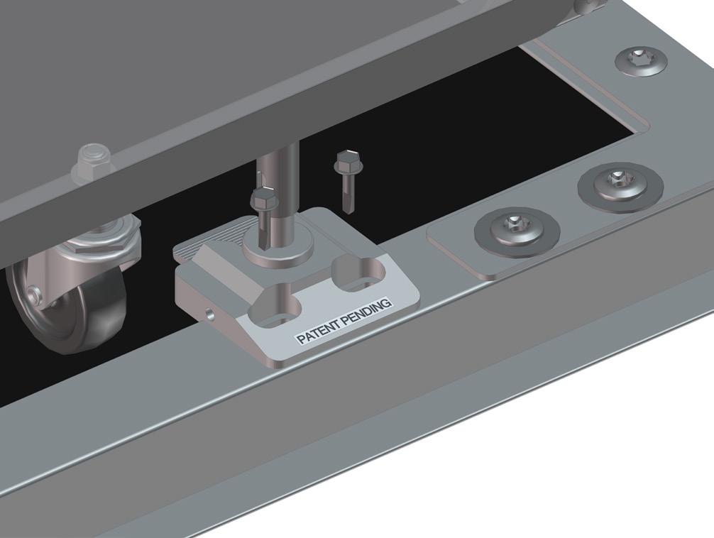 4) with a 5/32" hex wrench and placing a 3" spacer block under the railing near each keeper base. 5. Once the bottom of the railing is 3" from the ramp door, tighten all set screws (Fig. 4). 6.