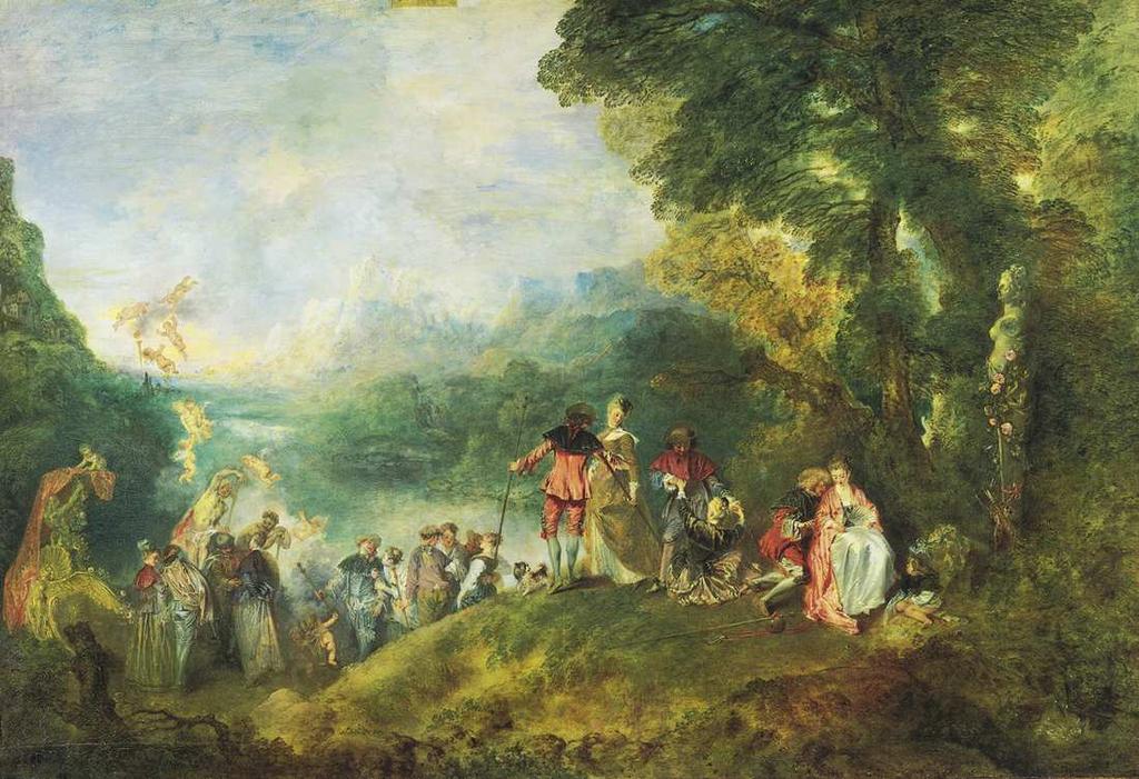 Harris 1 ANTOINE WATTEAU, Return from Cythera, 1717, Louvre, Paris, France Bibliography Cohen, Sarah R. "Un Bal continuel: Watteau's Cythera Paintings and Aristocratic Dancing in the 1710s.
