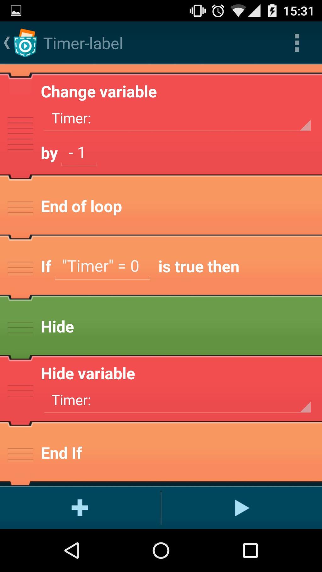 You need to create a new variable e.g., timer.