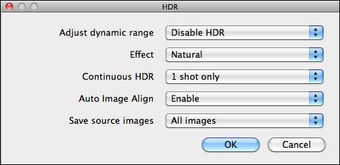 HDR (High Dynamic Range) You can shoot photos with a wide dynamic range where clipping in highlights and shadows has been reduced, and photos that appear like paintings.