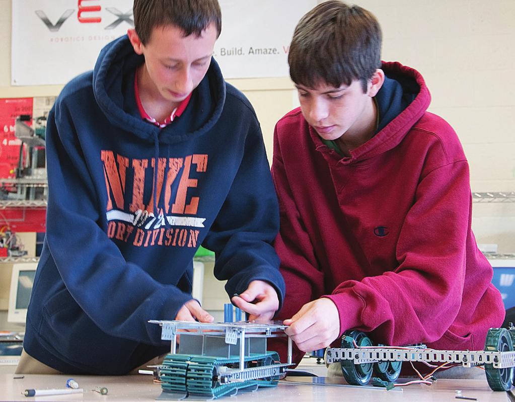 STEM ROBOTICS PROGRAMS Exploring Robotics: provides an introductory easy-to-implement solution for delivering early engagement and discovery of STEM topics for middle school students.