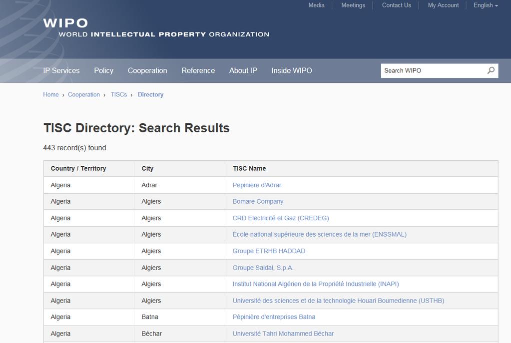 TISC Directory Contacts Services