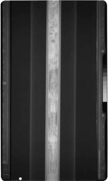 Radiographs of the L07 fuel element are digitized using Genesis NEO S60 film digitizer, which produces a 16-bit image.