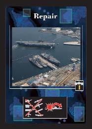 You can select any one attack and retarget the attack to a different ship in your fleet that is in the same row, or a more forward row. These cards cannot be used to move attacks targeting submarines.