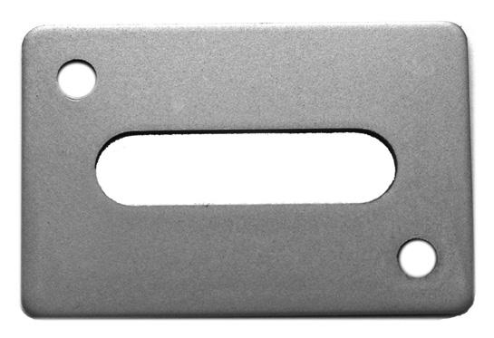DOOR HARDWARE Door Plate 2106 0.39 Size: 1-37/64 (40mm) x 2-23/64 (60mm) Vertical Slot: 10mm x 40mm Specify finish when ordering. 1.57 2107 Flush Mount Hinge Door Thickness: 13/16 (20.