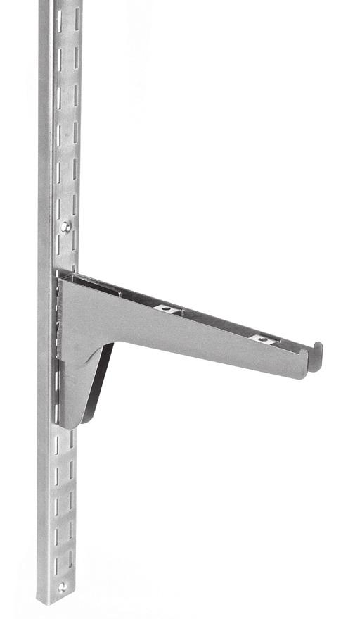 STANDARDS & BRACKETS Single Standards and Brackets Refer to Chart Strong brackets designed with high loads in mind. Equipped with a unique locking mechanism for added security and immobilization.