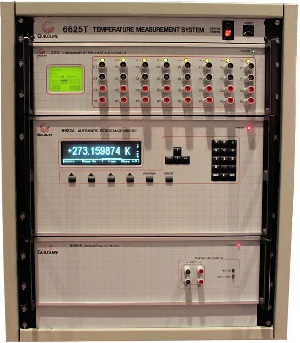 The 6625T Temperature Measurement System, along with optional adaptors and utilities, provides NMIs, research laboratories, militaries and other customers with: Standard Temperature Measurement of 0.