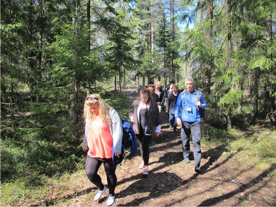 course. We got to show the participants of this course how the pupils study in Finland and what kind of schools we have here. We teacher students also learned a lot, especially in the Nature School.