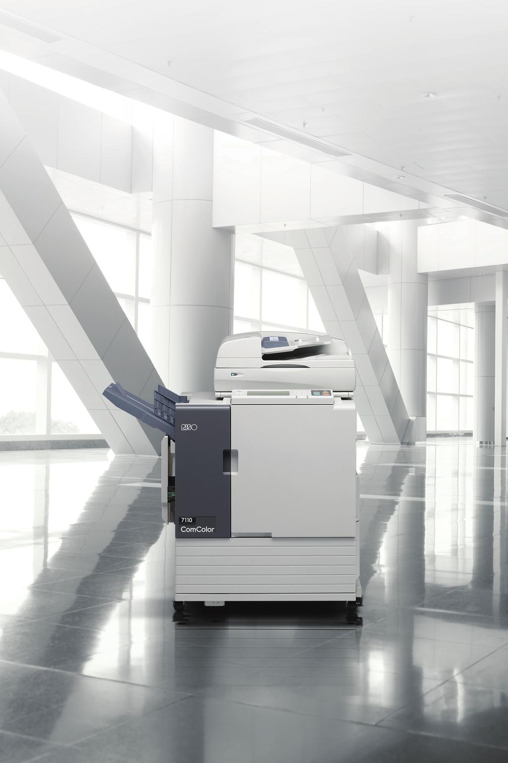 Enhance workflow efficiency Streamline print production The RISO ComColor combines powerful, high-speed performance with low