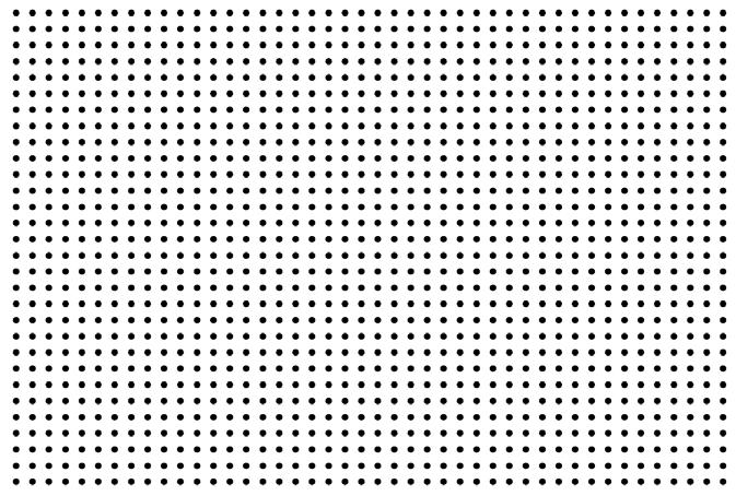 grid size Distance between dots centers Dots diameter 200 mm x 200 mm. 4.5 mm. 1 mm.