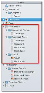 Maxwell Allen / SCRIVENER WORKSHOP / 4 You can also add: an 'other books by' page a blurb page a 'sneak peek' at the next book an author page, where you place a short bio and point to your website