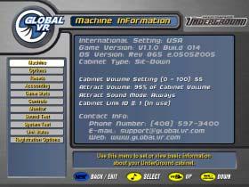 Machine Information Menu Figure 2. Machine Information Screen The Machine Information menu is the default screen displayed when you press the Operator Button.