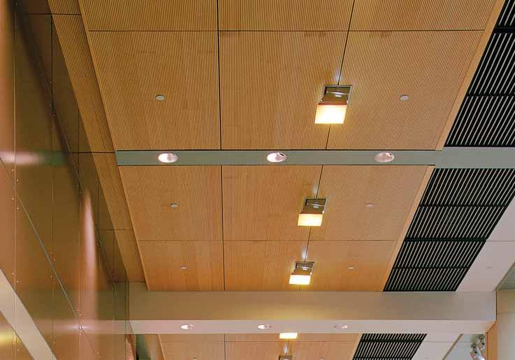 Solo Custom reveals with coordinated trim, transform a standard Solo plank ceiling application into a custom design for this high-end retail space. 1.2 1.0 0.8 0.6 0.4 0.