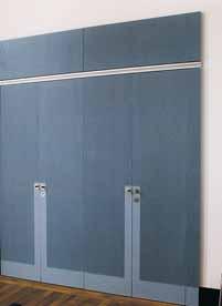 Painted Quadrillo cabinet doors with integral offsets