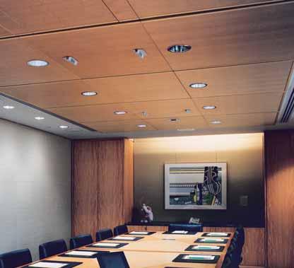 Decoustics Wood The natural qualities of wood greatly enhance this boardroom however its use has traditionally been