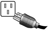 5. Direcţionaţi cablurile prin clema pentru cabluri. 6. Conectaţi cablul de alimentare la o priză şi apăsaţi butonul ( Pornit/Oprit ) al monitorului.
