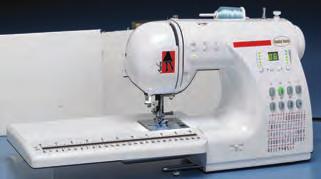 Push Button Features Easily program the needle up or down, reinforce any stitch with the reverse sewing button, and sew at low speed or without a foot control
