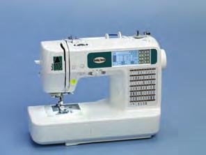 stitches Variable needle positions Twin needle settings key Convenient Sewing Features Convenient one-touch buttons for Start/Stop Reverse sewing Needle up/down Thread cutter Sewing speed control