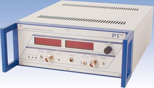 E-665 Piezo Nanopositioning Controller with Display 36 W Power, Display, USB, RS-232 & Analog Interfaces, Analog Servo Physik Instrumente (PI) GmbH & Co. KG 2008. Subject to change without notice.